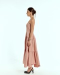 SIXDO Raw Flared Dress for Women